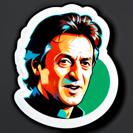 donne-moi le visage d'Imran Khan sticker