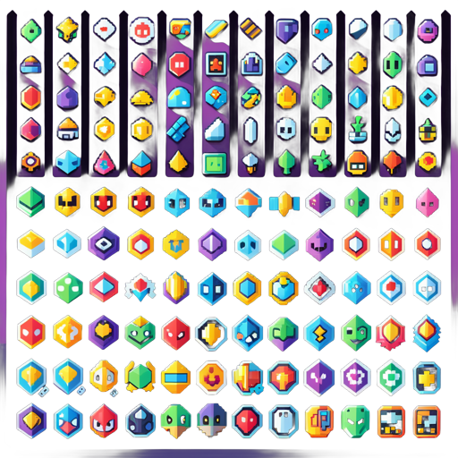 Biểu tượng trò chơi điện tử bị pixel sticker