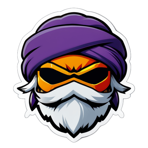 Turban Ninja Geek sticker