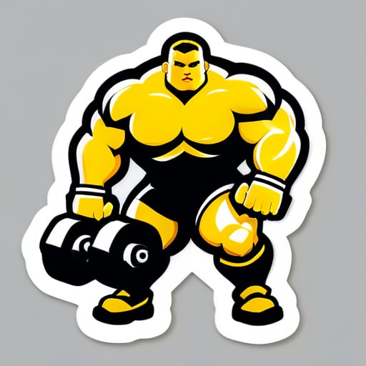 Crear una pegatina de un equipo de levantamiento de pesas de Michigan Tech sticker