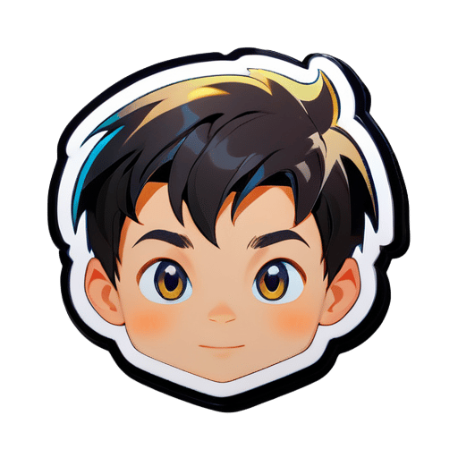 a boy sticker