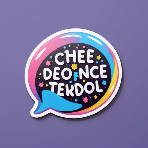 영감을 주는 명언 버블 sticker