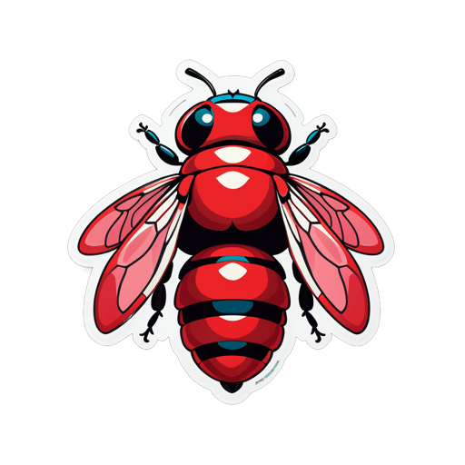Corpulent Carmine Bees sticker