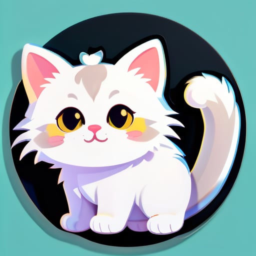 A cute cat sticker