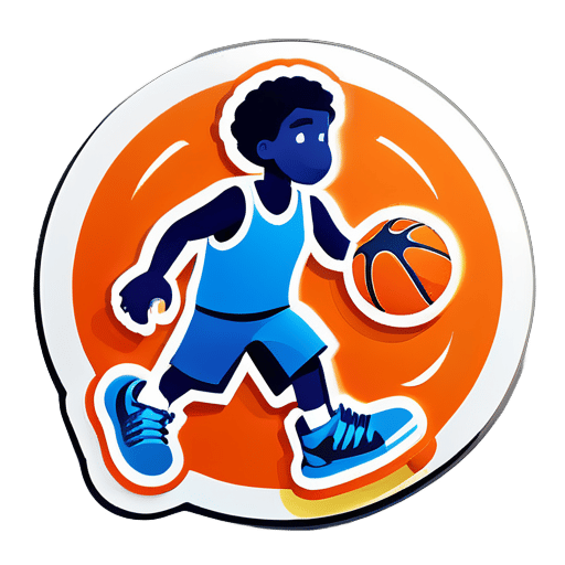 Play basketball sticker