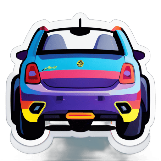 crear un super coche sticker