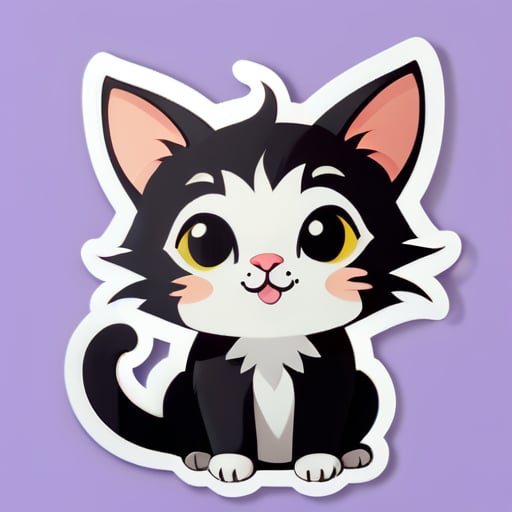 um gato fofo sticker