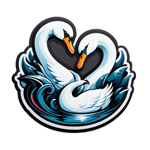 Corpulent Carbon Swans sticker