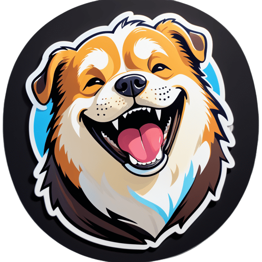 Happy Dog Meme sticker