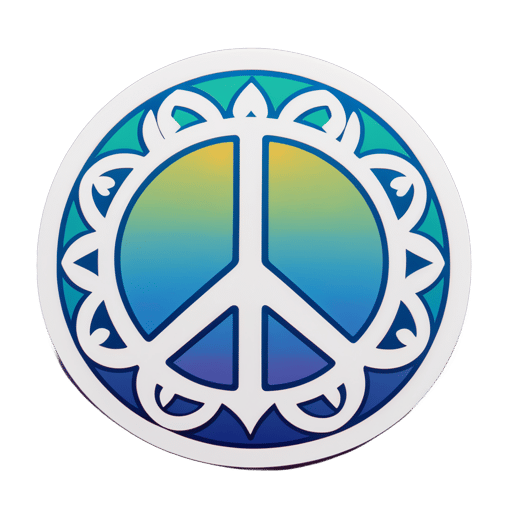 Symboles de paix yogi sticker