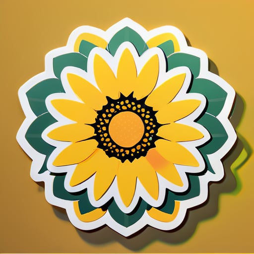 sunflower sticker