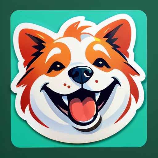 Happy Dog sticker