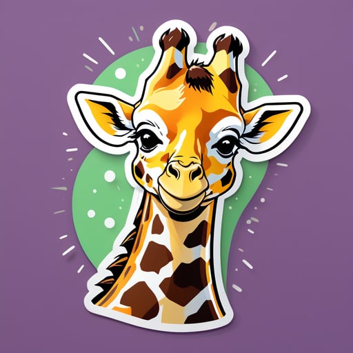 Mème de la girafe embarrassée sticker
