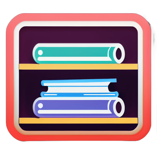 library image sticker