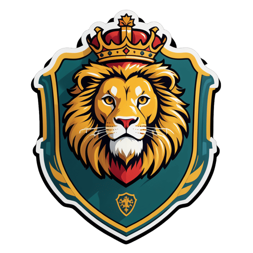 Regal Lion Crest sticker