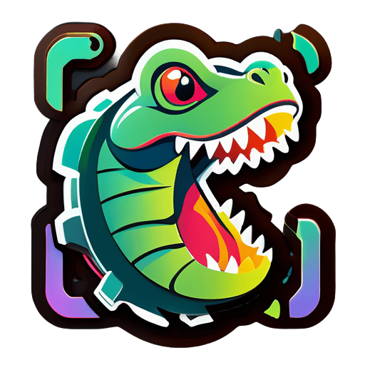 crear logo de reptil para Instagram sticker
