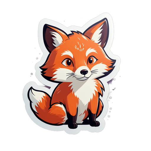 Thoughtful Fox Meme sticker