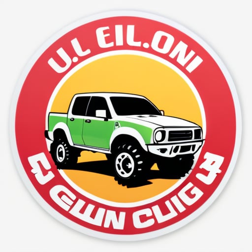 Un club de tout-terrain, nommé : Léi Qún sticker