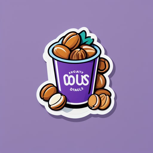 Delicious Nuts sticker