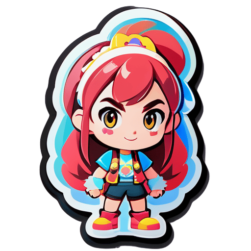 Maisie im Nintendo-Stil sticker