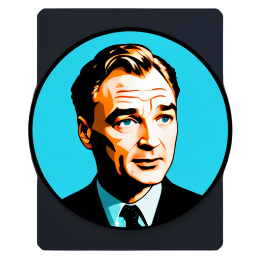 Christopher nolan in J. Robert Oppenheimer sticker
