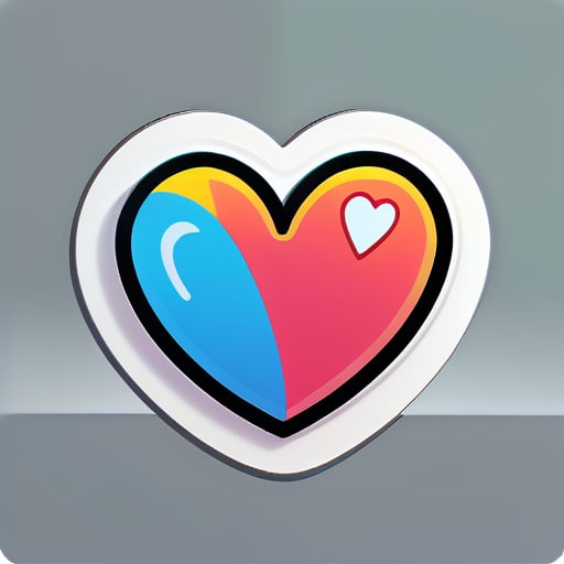 Heart emote sticker