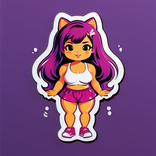 girl pussy and tits sticker