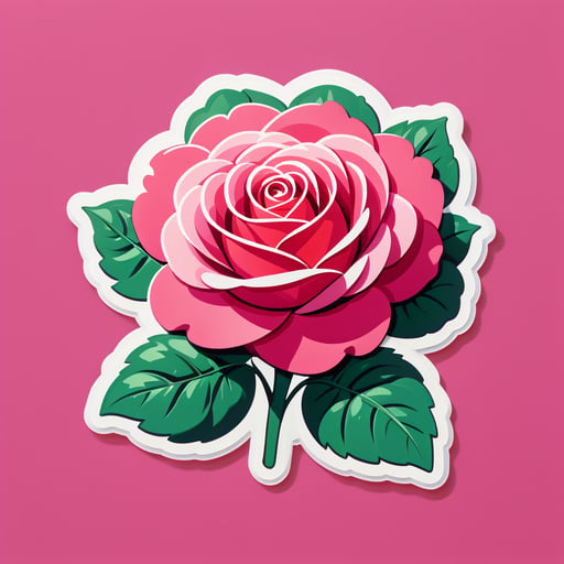 Rose parfumée sticker