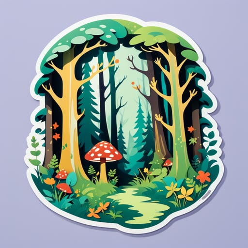 Enchanted Forest sticker