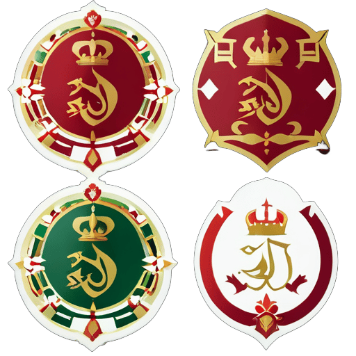 Ottoman Empire in 4k ultra hd with all coats of arms sticker