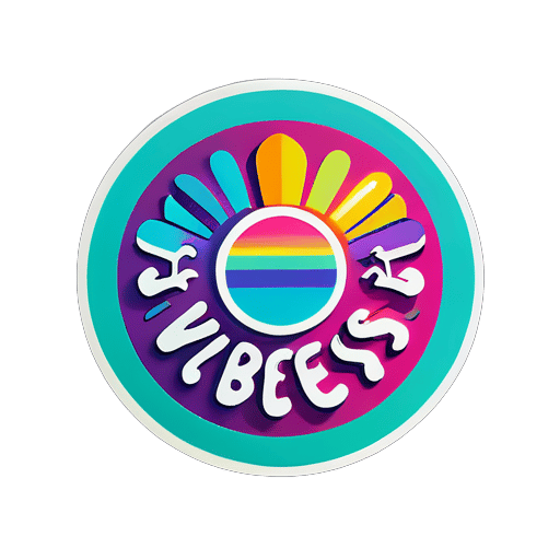 no bad vibes
 sticker