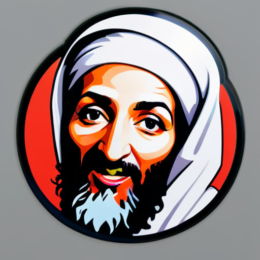 Osama bin laden female
 sticker