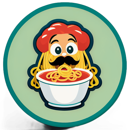 Spagetti eater sticker