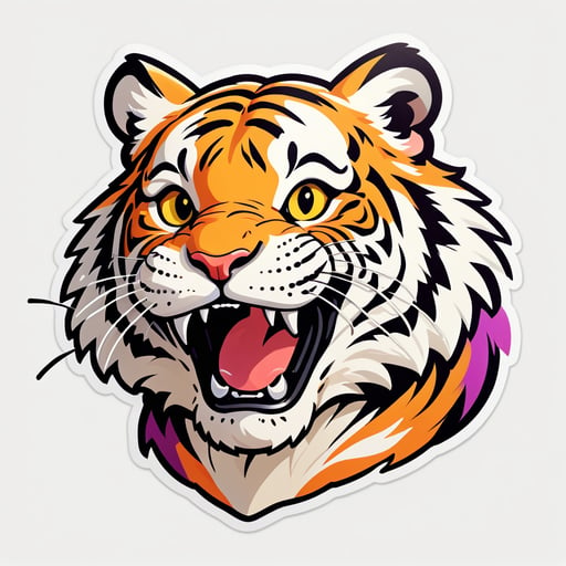 Hoffnungsvolles Tiger-Meme sticker