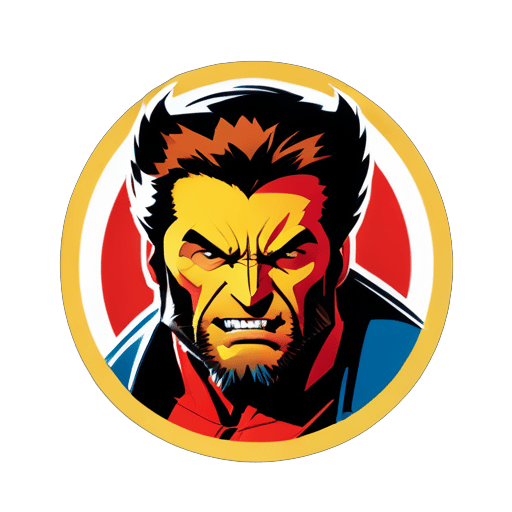 Wolverine marvel Communist sticker