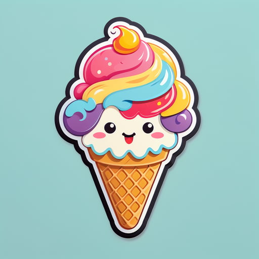 cute Ice Cream sticker