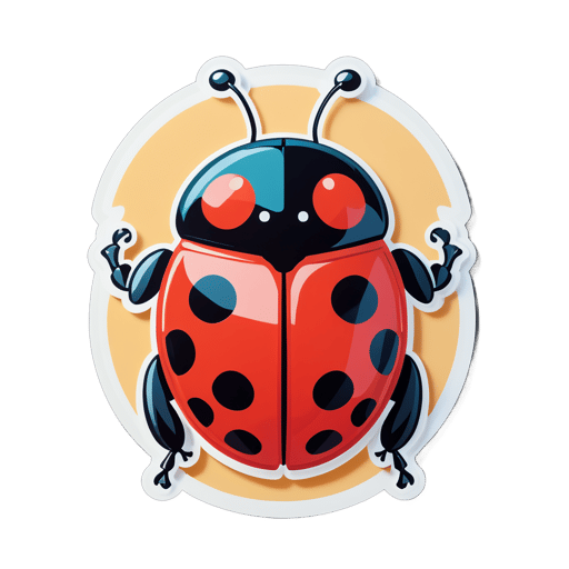 Charming Ladybug sticker