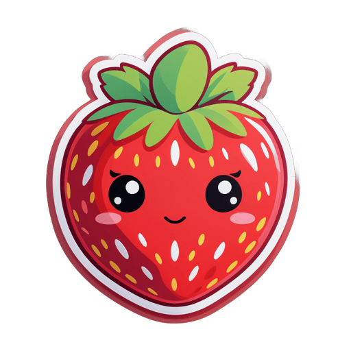 fresa linda sticker