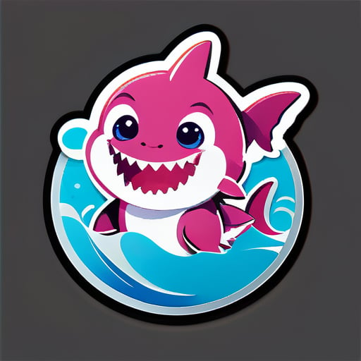 bébé requin sticker