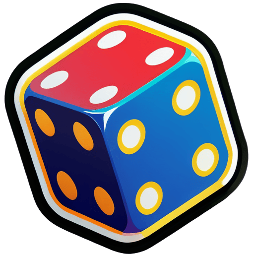 generate a sticker based on name David with the theme of dice
 sticker