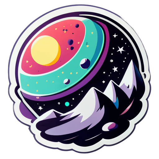 A base on the Moon  sticker