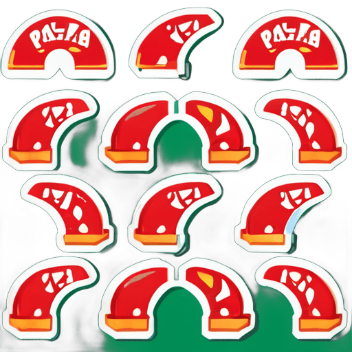 papa johns pizza, aber es ist eine Armee von Pizzamännern in Roblox sticker