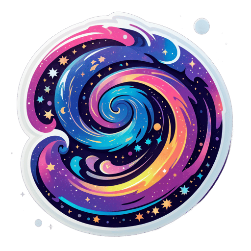 Swirling Galaxy sticker
