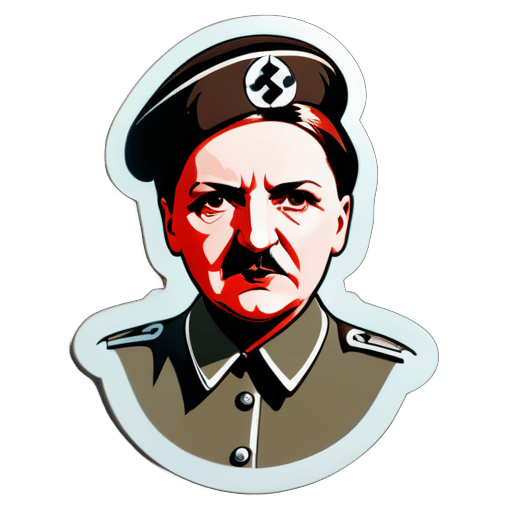 weiblicher Adolf Hitler sticker