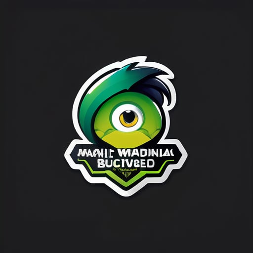 Mein Firmenname ist Megdaline Morayah Wazowski. Erstellen Sie ein Logo mit dem Firmennamen MMW. Dieses Logo sollte mit einer Gruppe von Unternehmen aus Indien in Verbindung stehen. Der Hintergrund sollte ein Schattenbild eines schwarzen Phönix sein. sticker