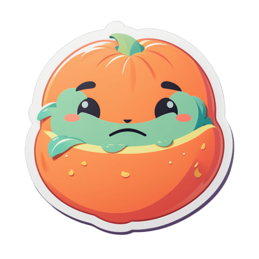 Sleepy Papaya sticker