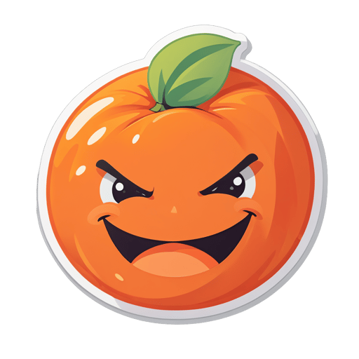 Naranja parpadeante sticker