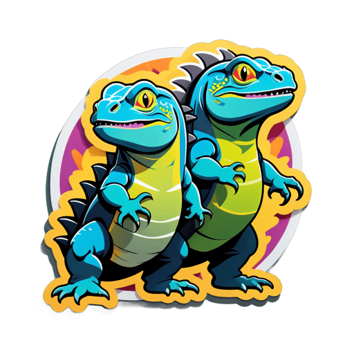Iguanas Slate Corpulent sticker