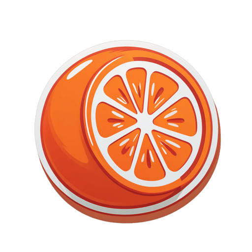 Frische Orange sticker