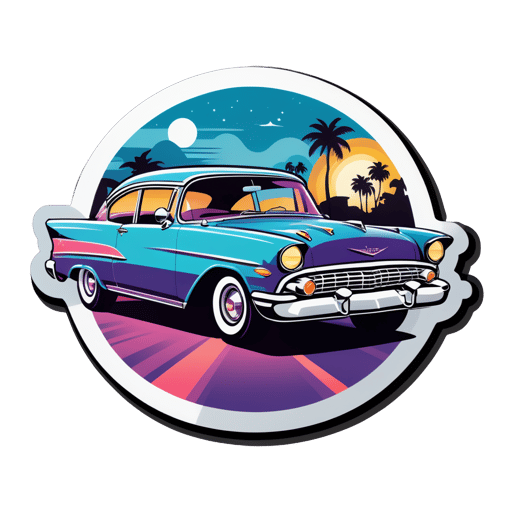 Car Cruise Night sticker